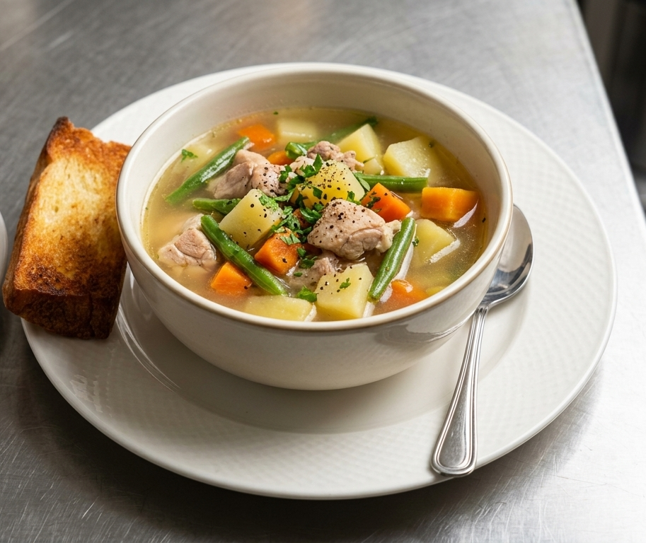 Chicken Stew With Bread