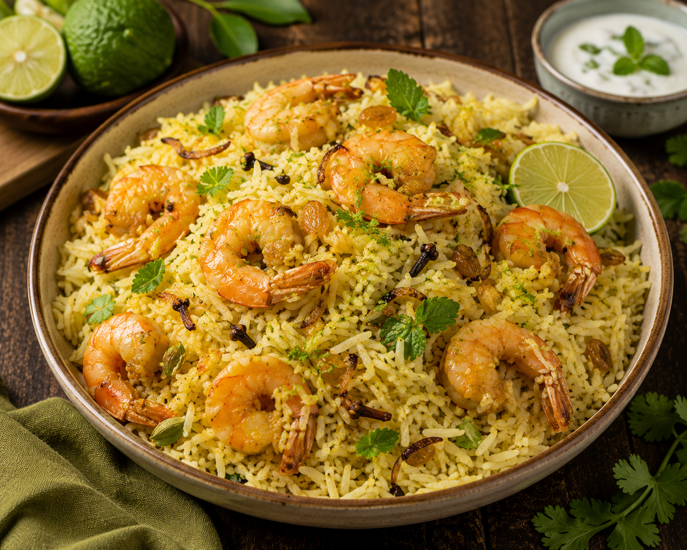 Gandhoraj Prawn Pulao