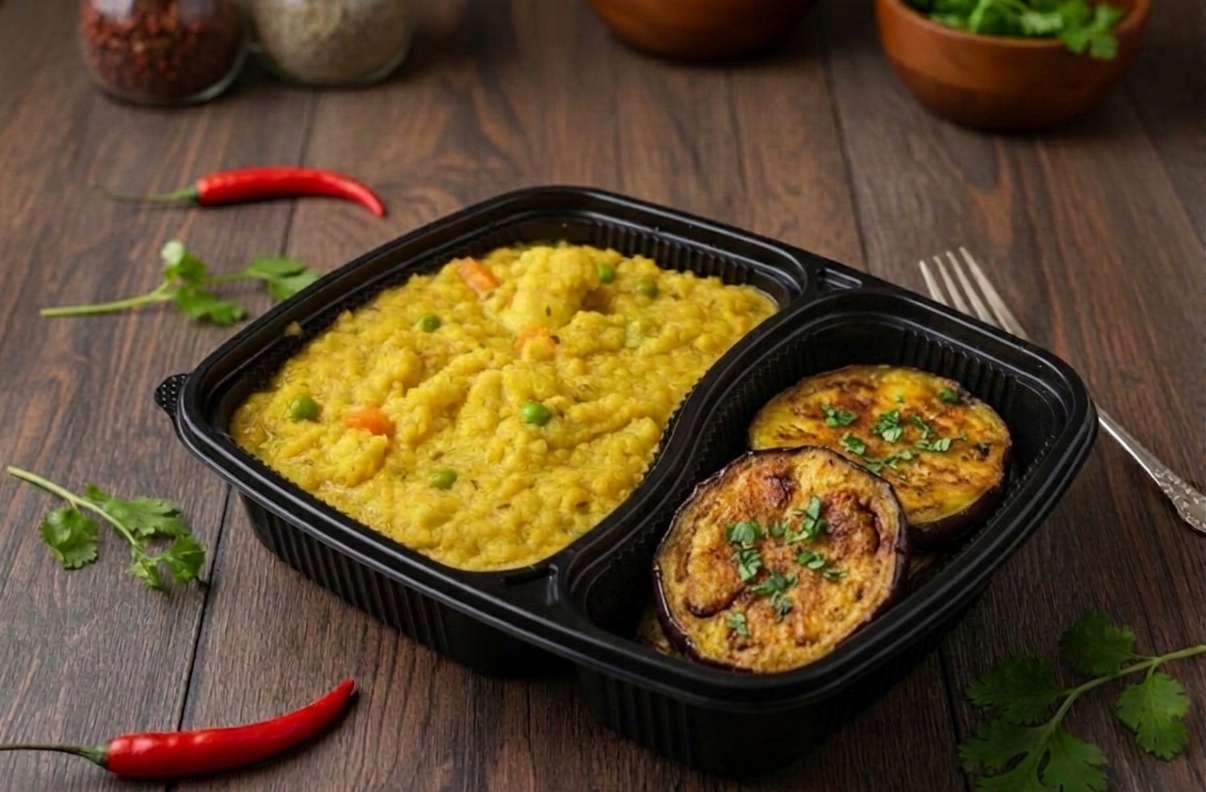 Khichuri Begun Bhaja Combo